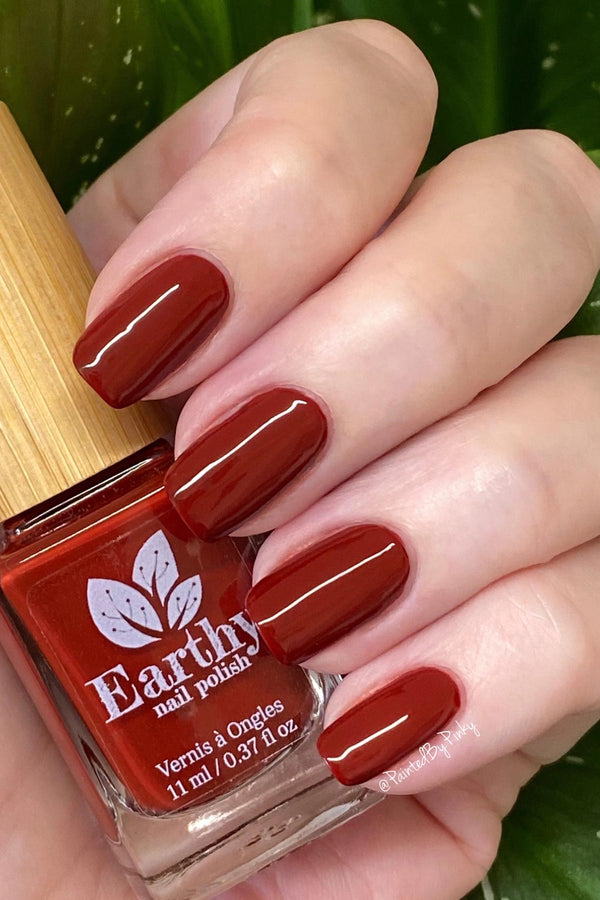 Earthy Nail Polish Ruby Red