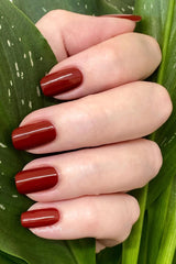 Earthy Nail Polish Ruby Red