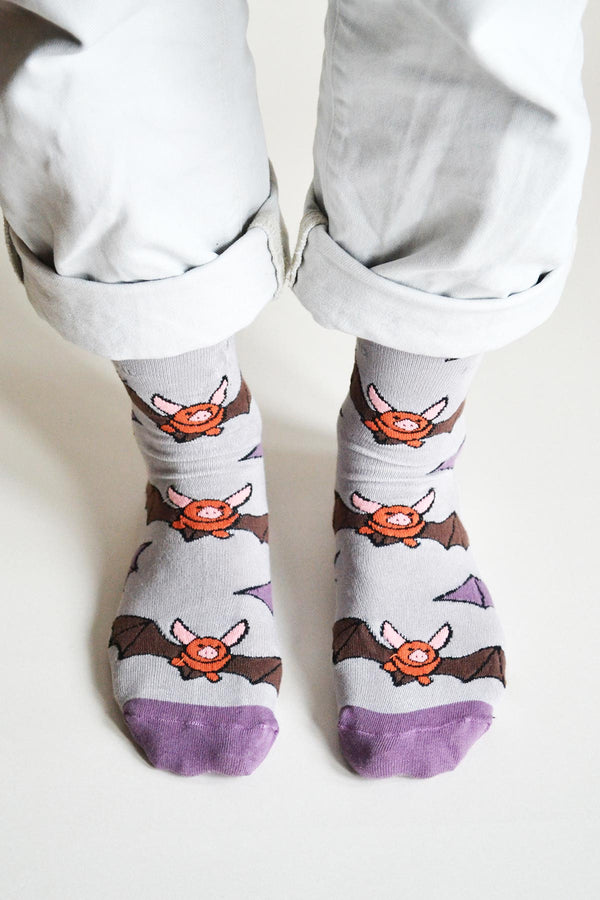 Bare Kind Save The Bats Bamboo Socks