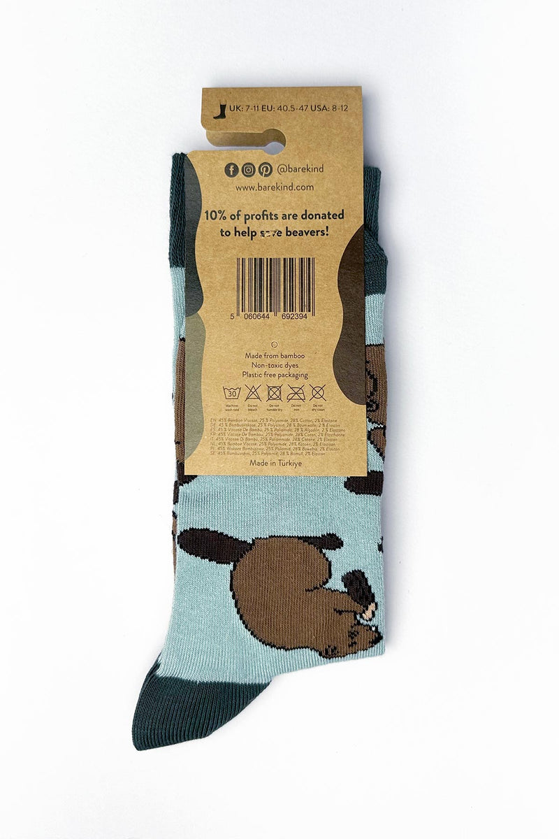 Bare Kind Save The Beavers Bamboo Socks