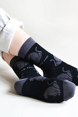 Bare Kind Save The Black Panther Bamboo Socks