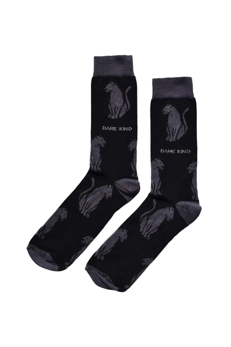 Bare Kind Save The Black Panther Bamboo Socks