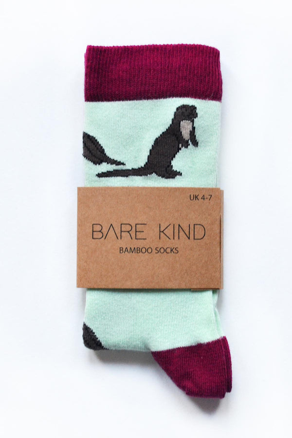 Bare Kind Save the Otters Bamboo Socks