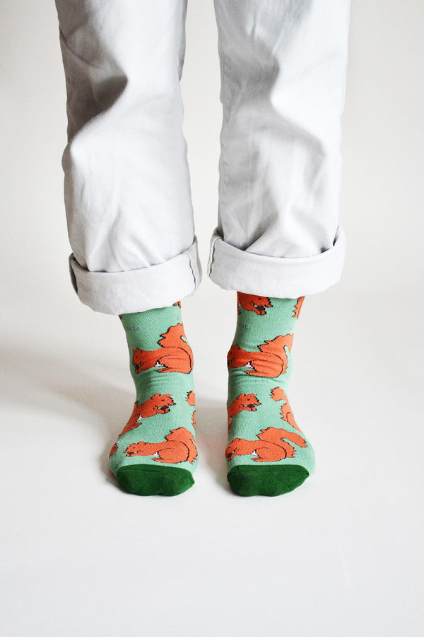 Bare Kind Save The Red Squirrels Bamboo Socks