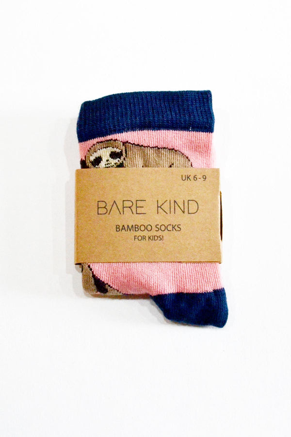 Bare Kind Save The Sloths Bamboo Socks for Kids