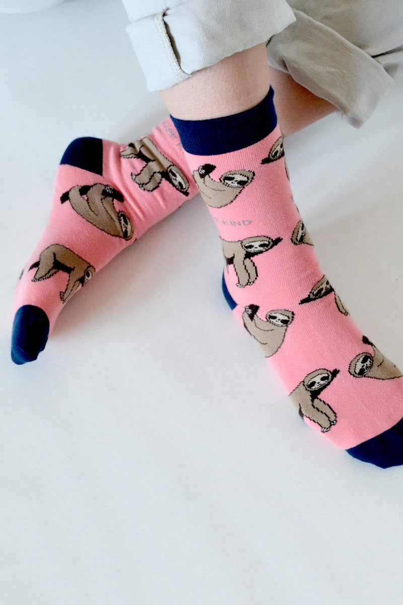 Bare Kind Save The Sloths Bamboo Socks