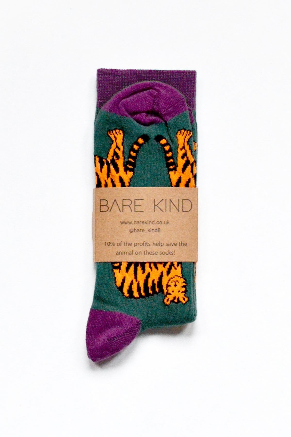 Bare Kind Save The Tigers Bamboo Sock