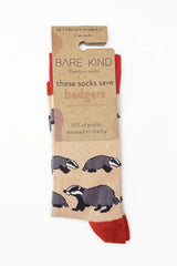 Bare Kind Save the Badgers Bamboo Socks