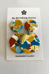 No Shrinking Violet Sea Country Medium Stud Earrings