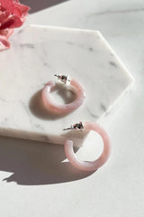 FennaAndFei Small Hoop Earrings In Heather