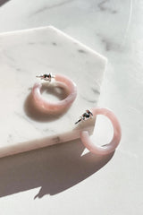 FennaAndFei Small Hoop Earrings In Heather