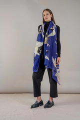 One Hundred Stars Stork Royal Blue Scarf