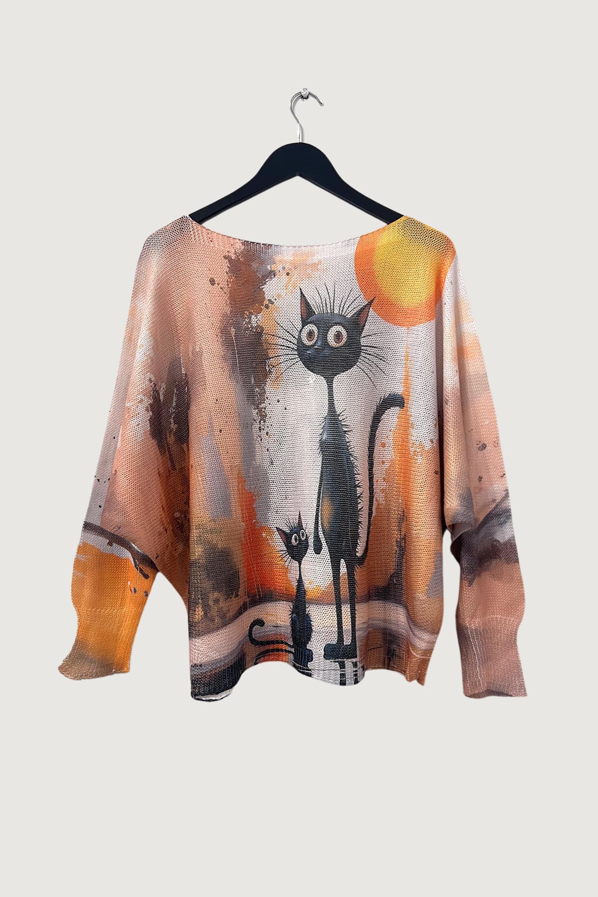 Mia Strada London Stranded Fairytale Cats Batwing Top