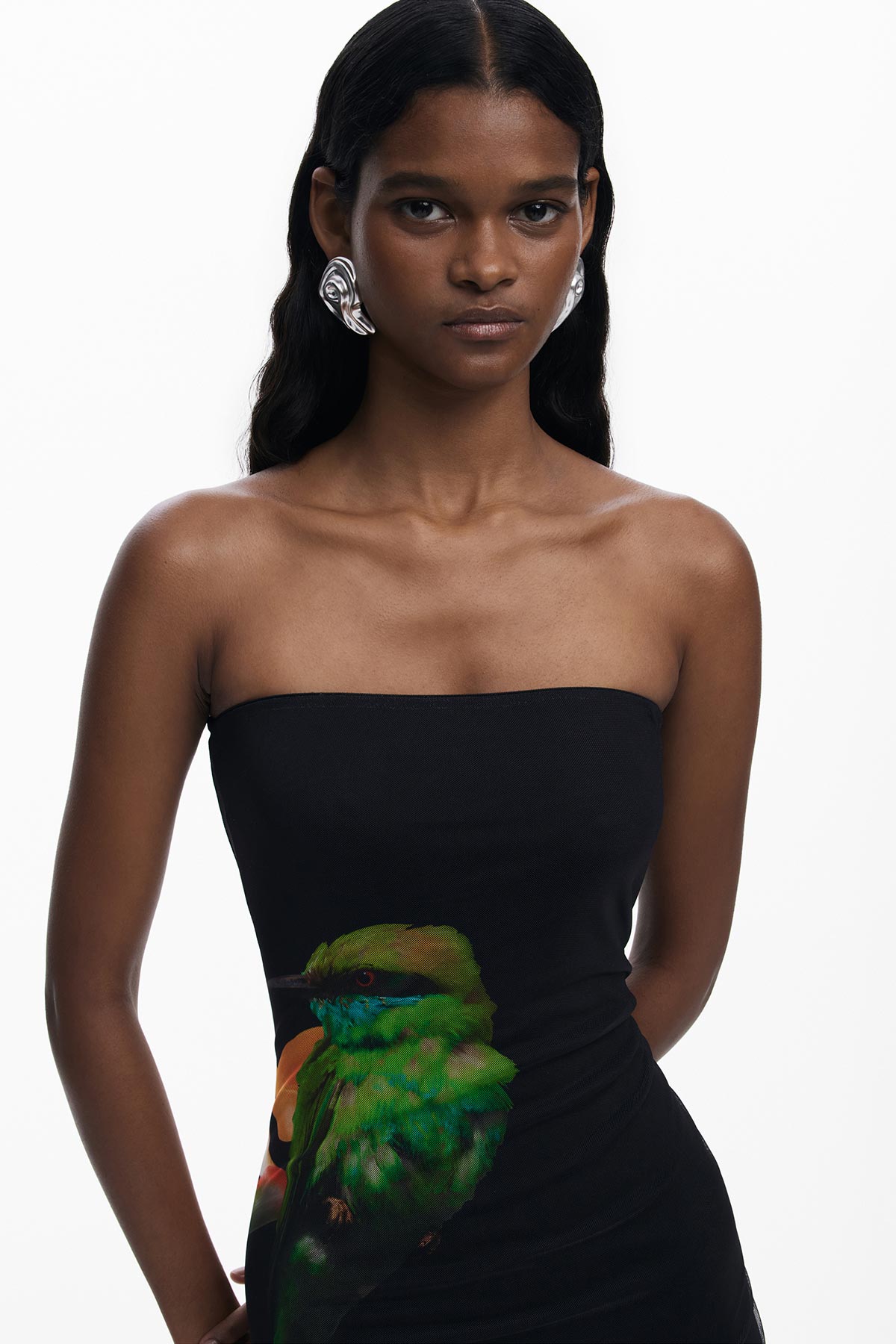 Desigual Strapless Dress