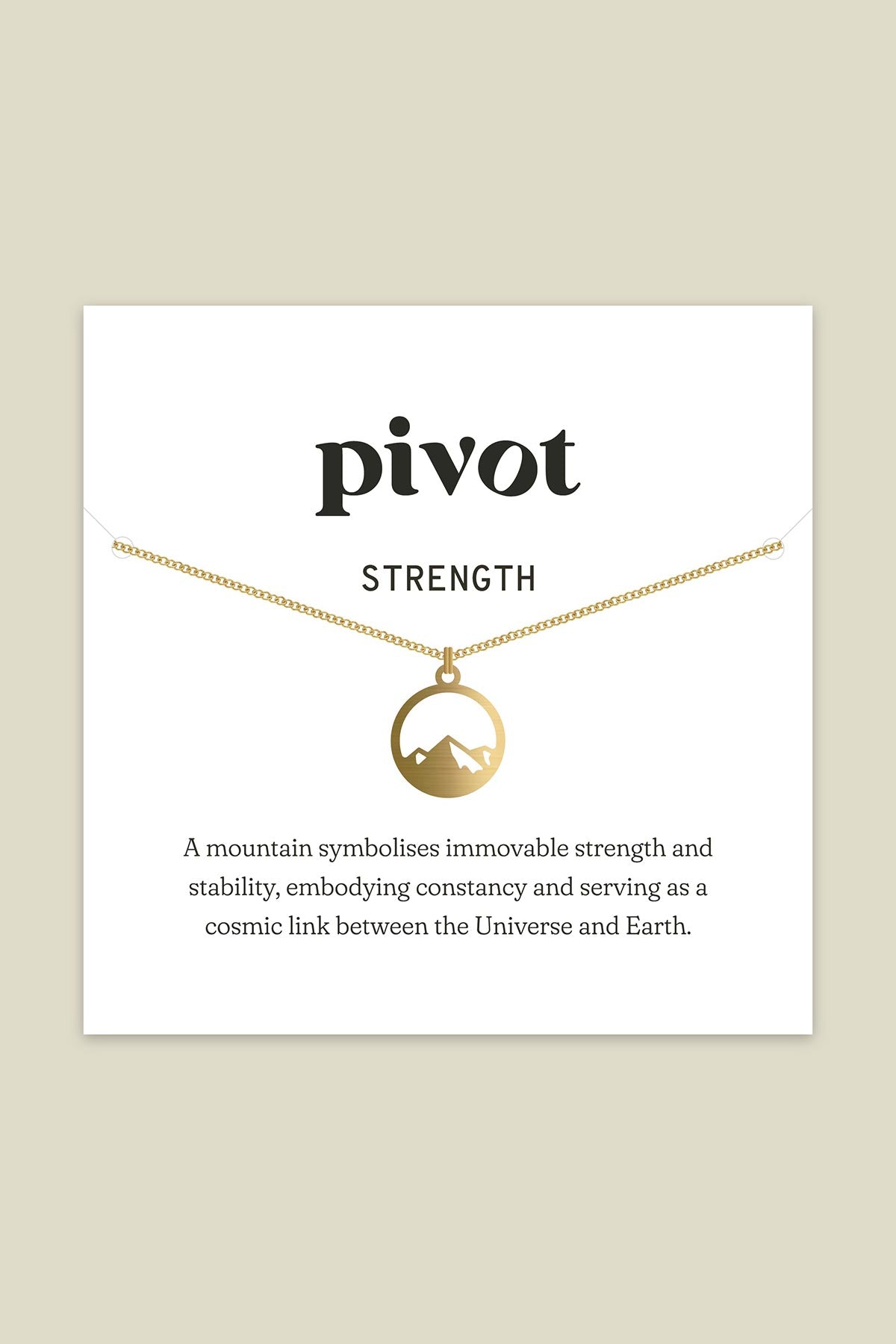 Pivot Strength Pendant Necklace