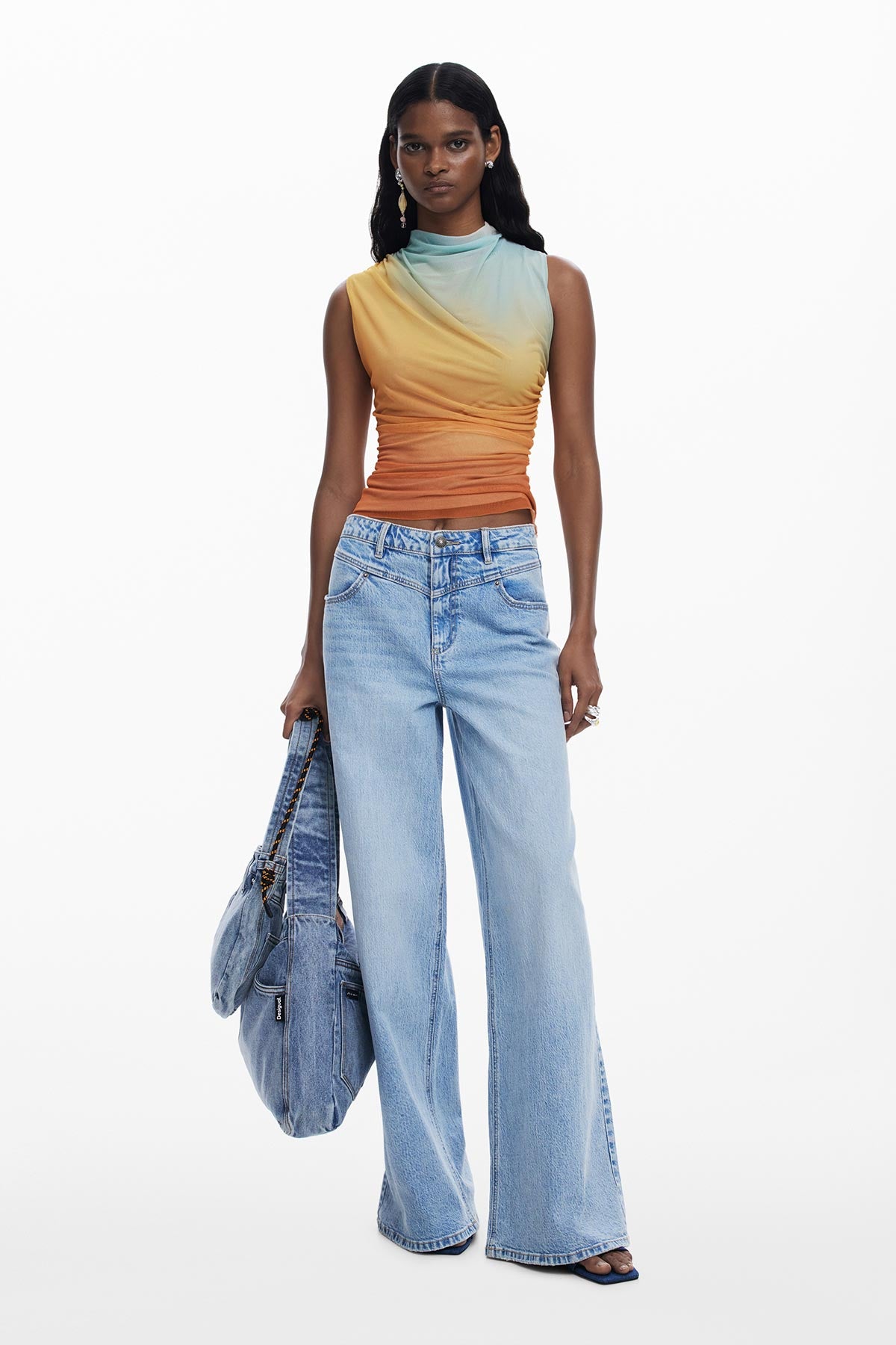 Desigual Sunset Draped T-Shirt