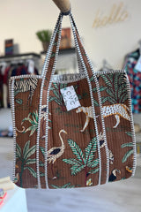 Conscious Yoga Collective The Ultimate Jungle Tote In Chocolate Brown