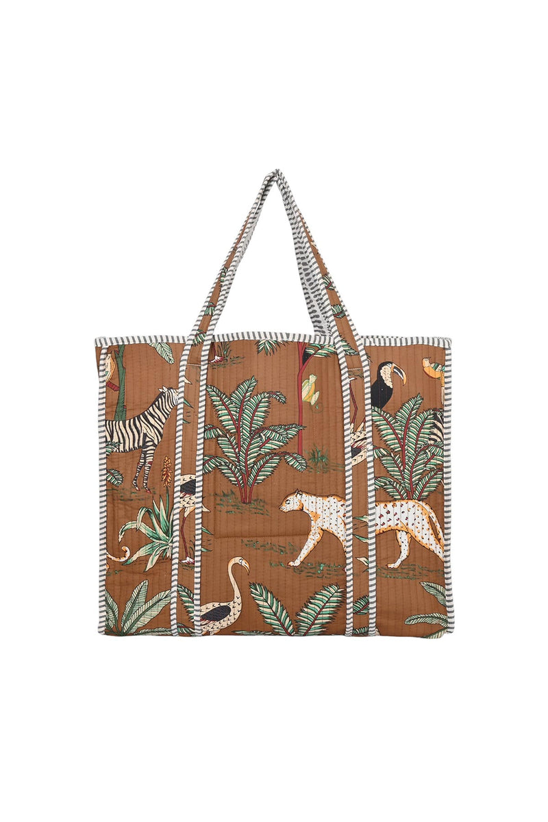 Conscious Yoga Collective The Ultimate Jungle Tote In Chocolate Brown