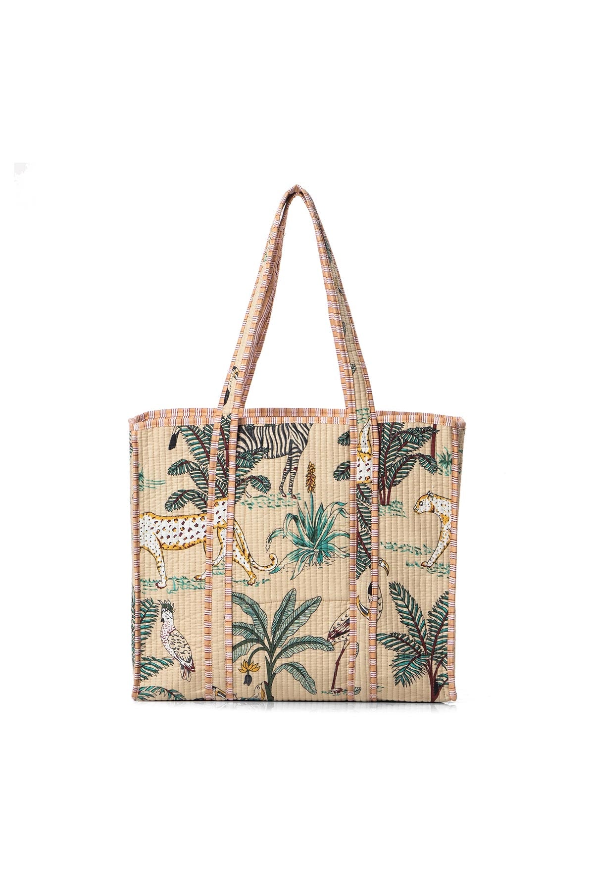 Conscious Yoga Collective The Ultimate Jungle Tote In Winter Cream