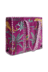 Conscious Yoga Collective The Ultimate Velvet Jungle Tote In Purple