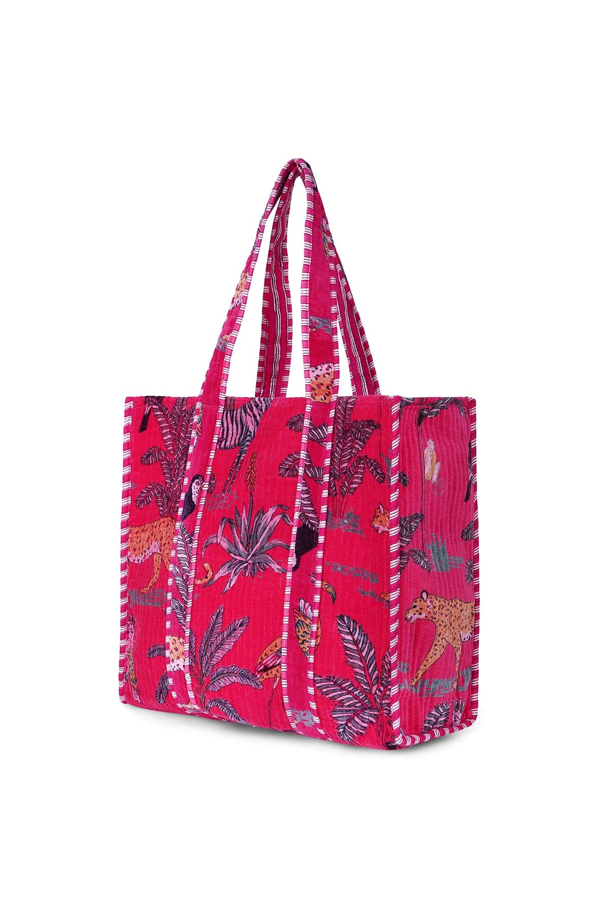 Conscious Yoga Collective The Ultimate Velvet Jungle Tote In Red