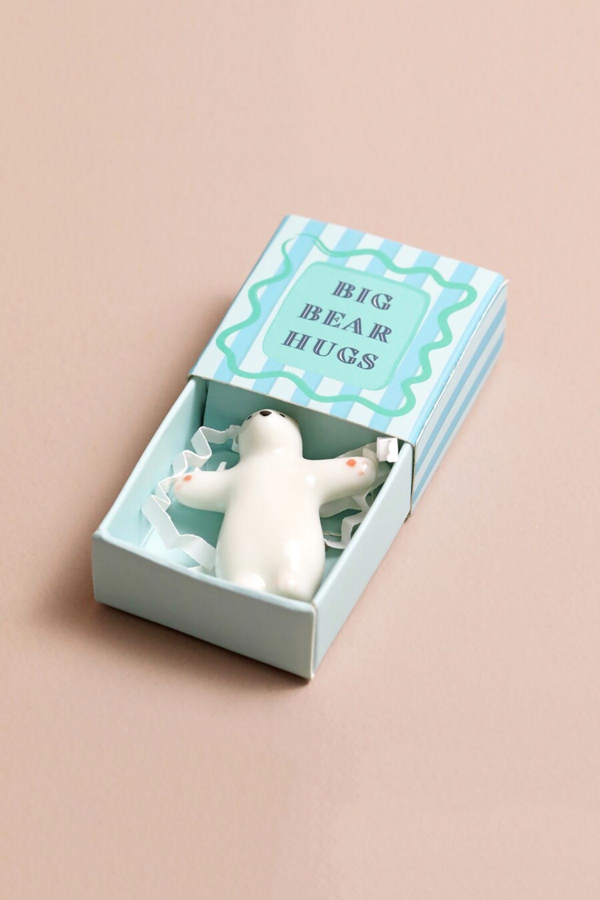 Lisa Angel Tiny Matchbox Ceramic Bear Token