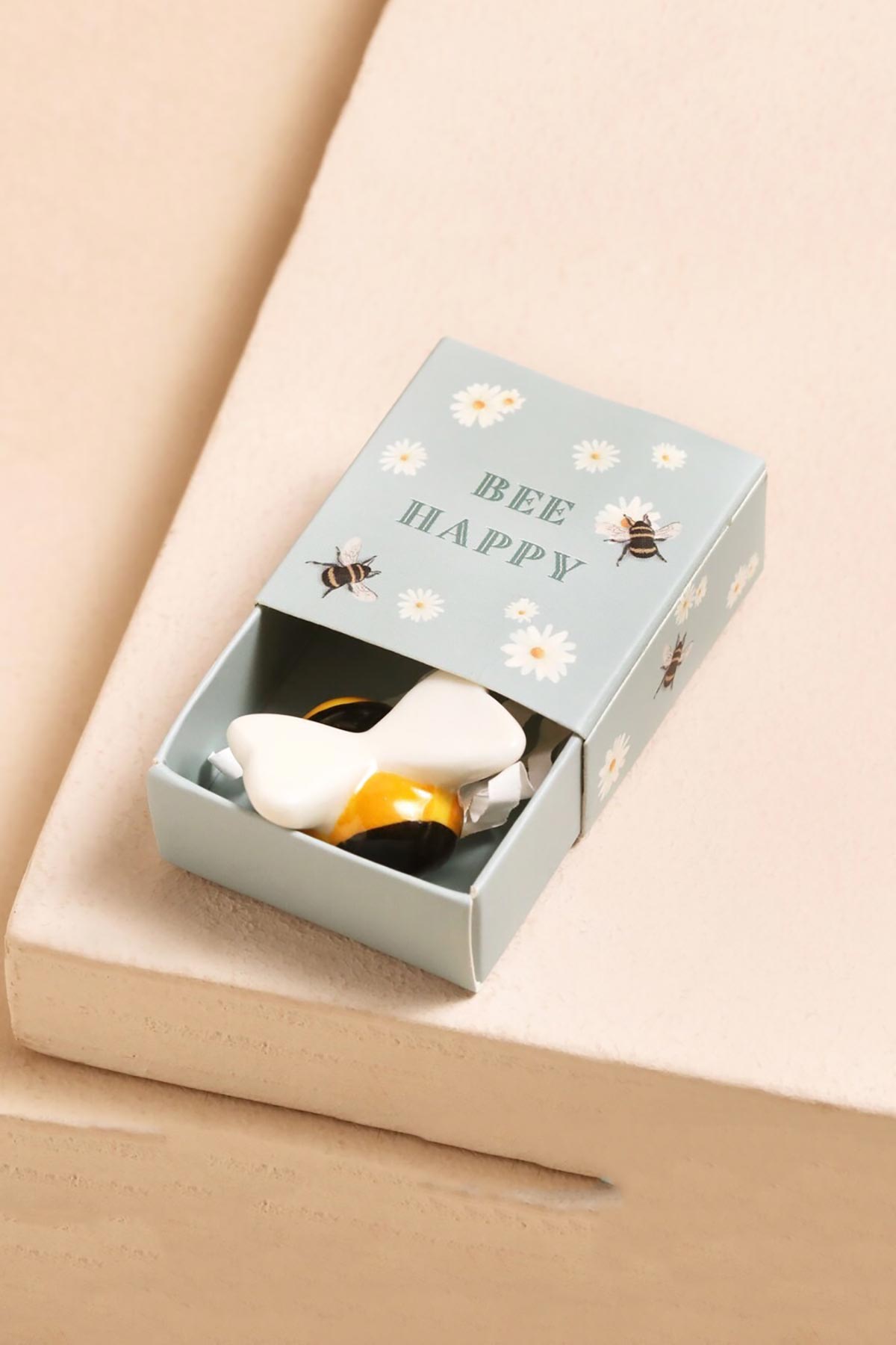 Lisa Angel Tiny Matchbox Ceramic Bee Token