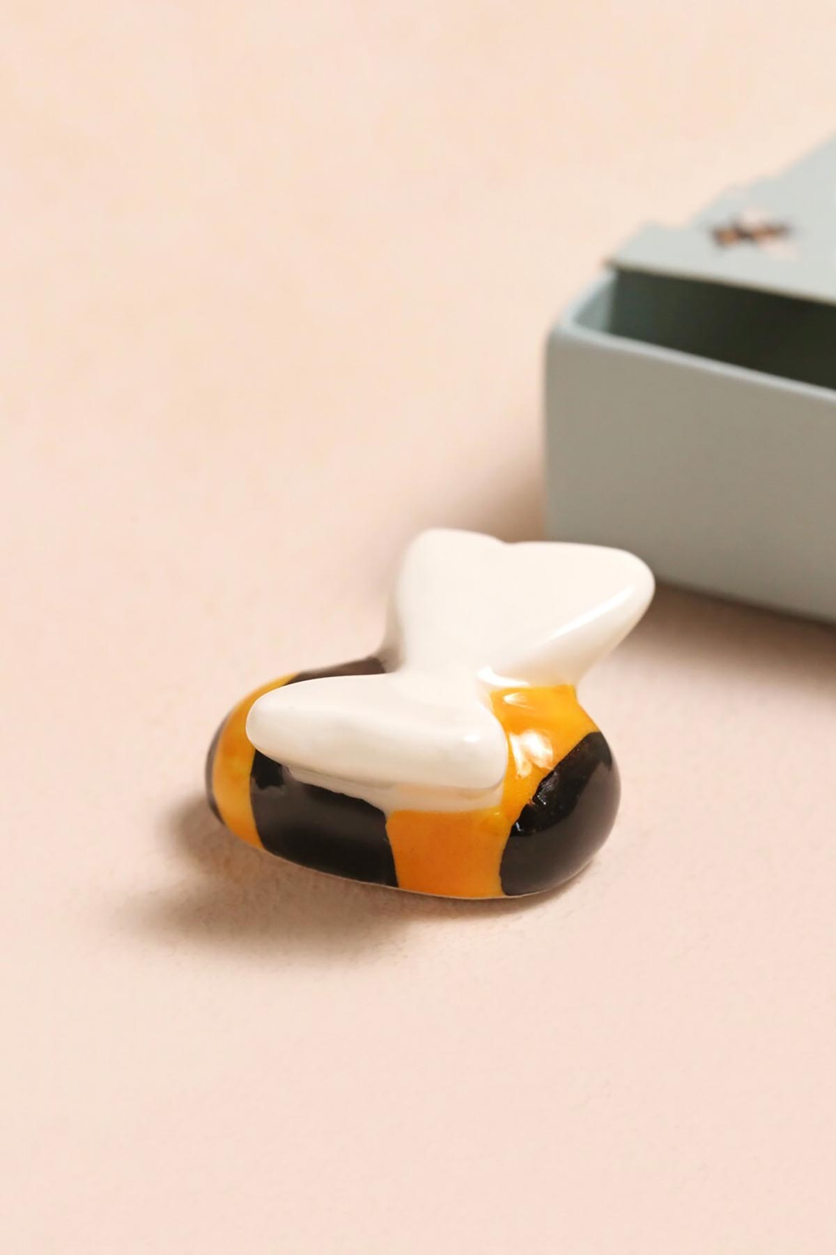 Lisa Angel Tiny Matchbox Ceramic Bee Token