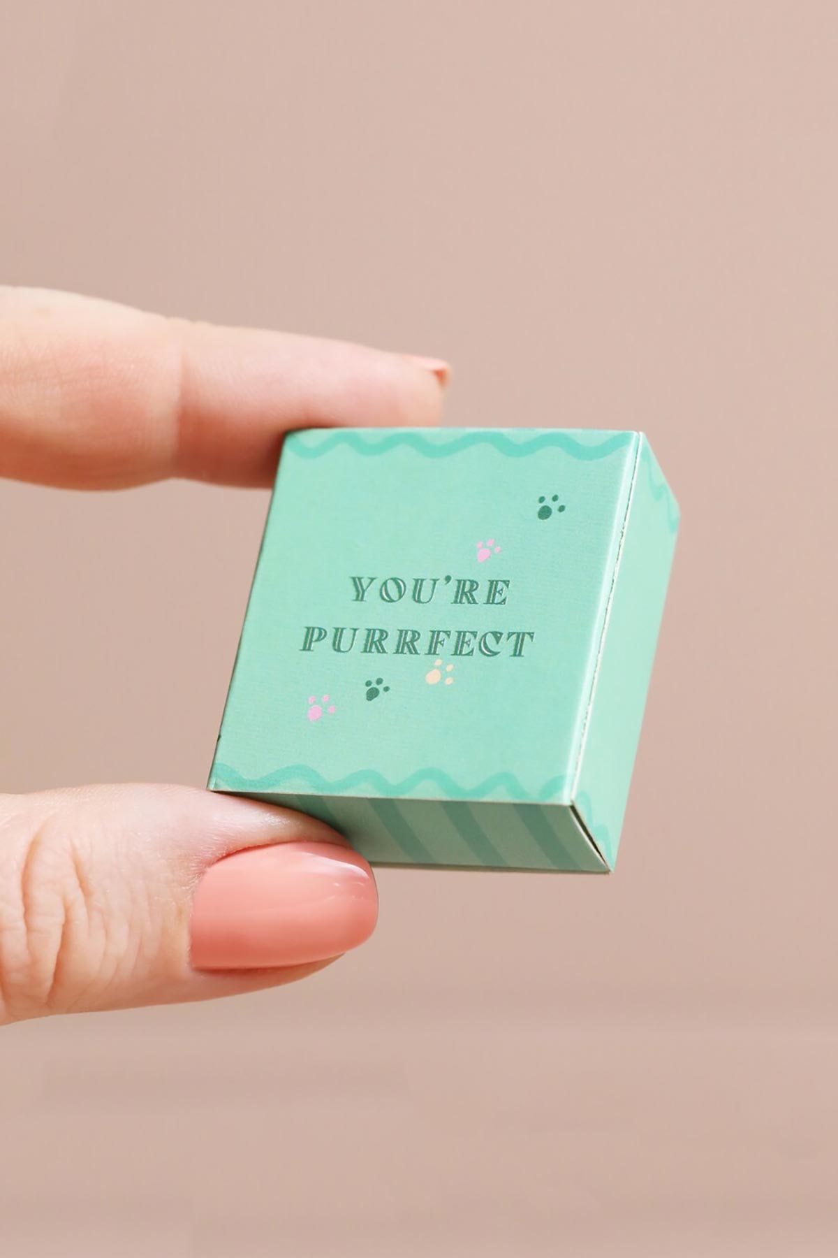 Lisa Angel Tiny Matchbox Ceramic Cat Token
