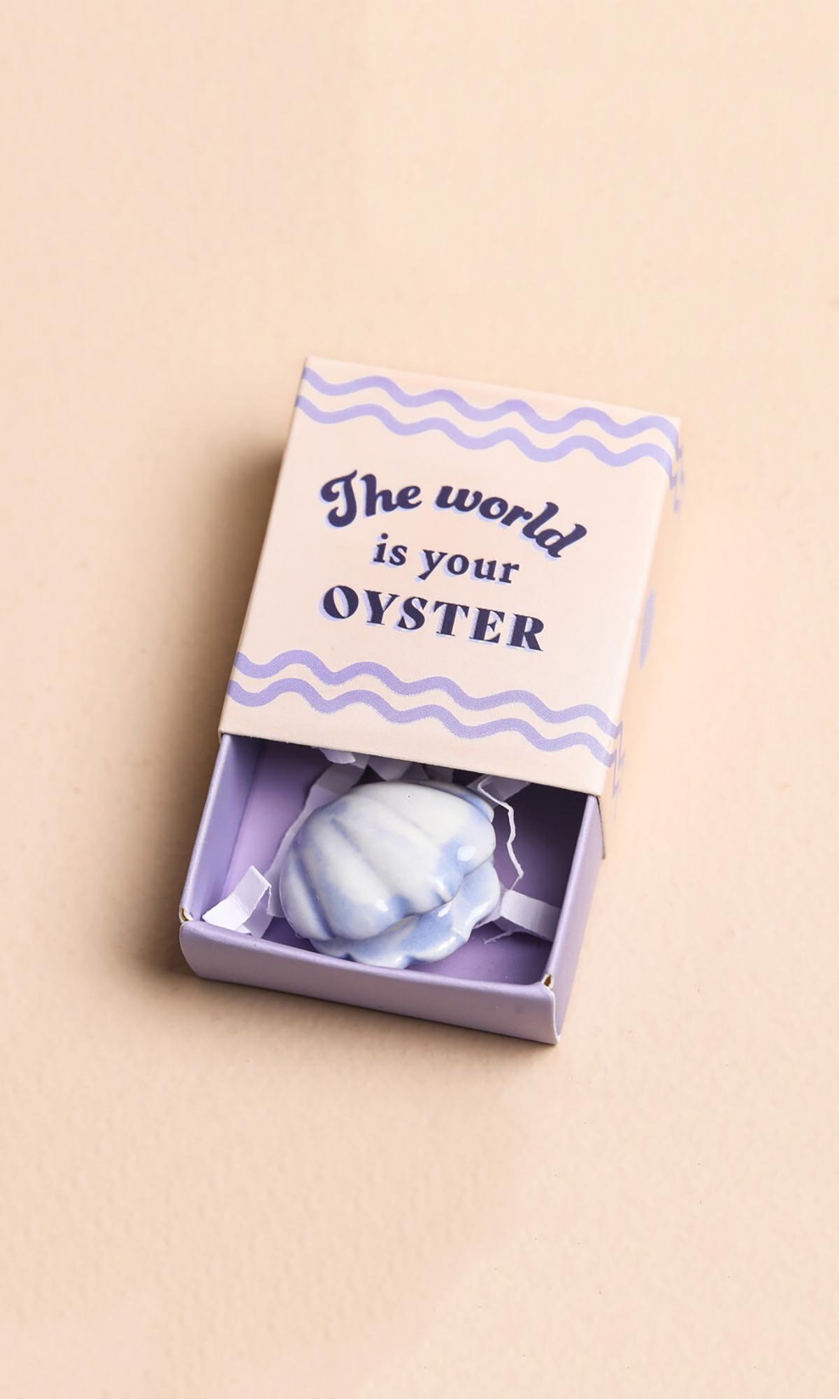 Lisa Angel Tiny Matchbox Ceramic Pearl Oyster Token