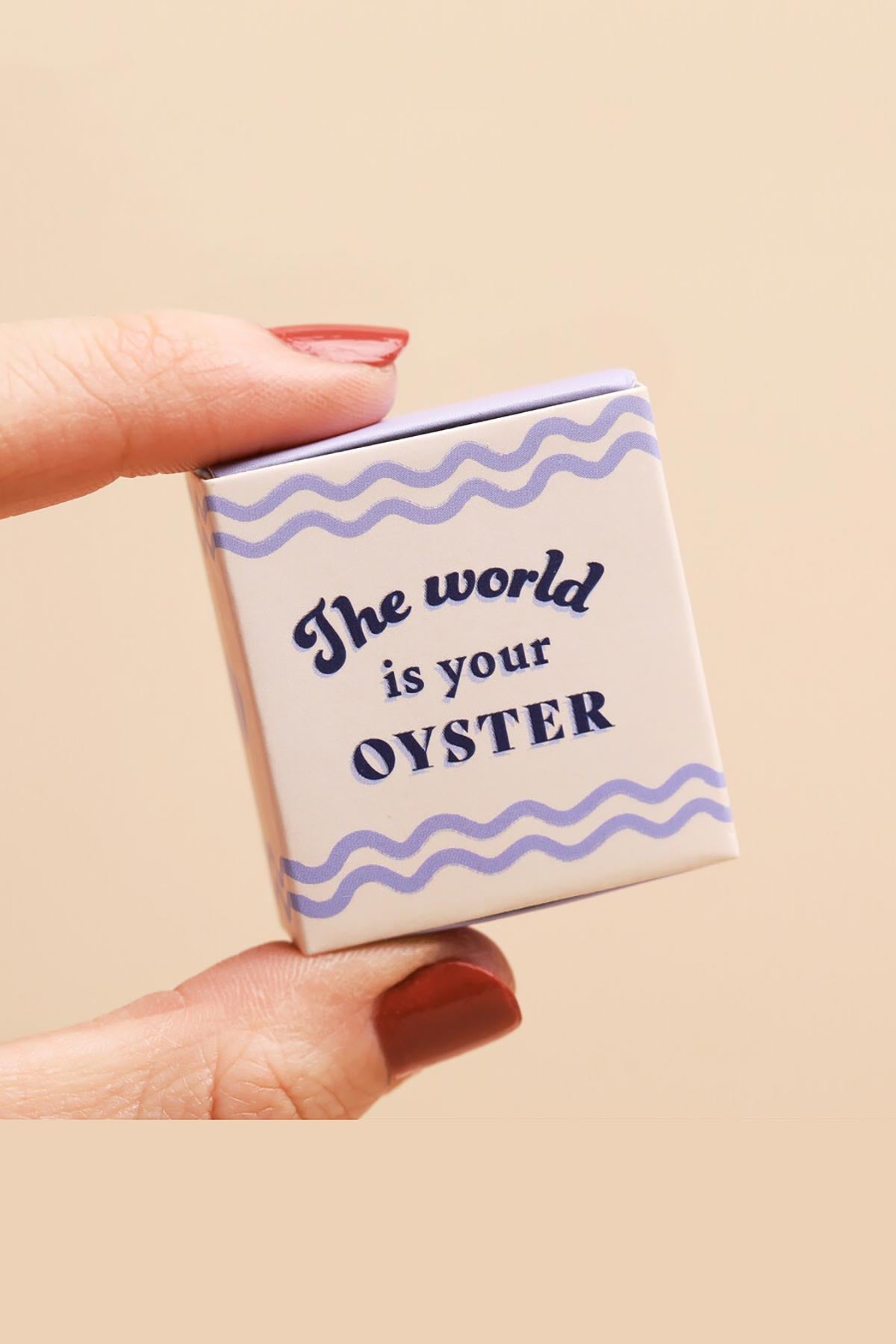 Lisa Angel Tiny Matchbox Ceramic Pearl Oyster Token