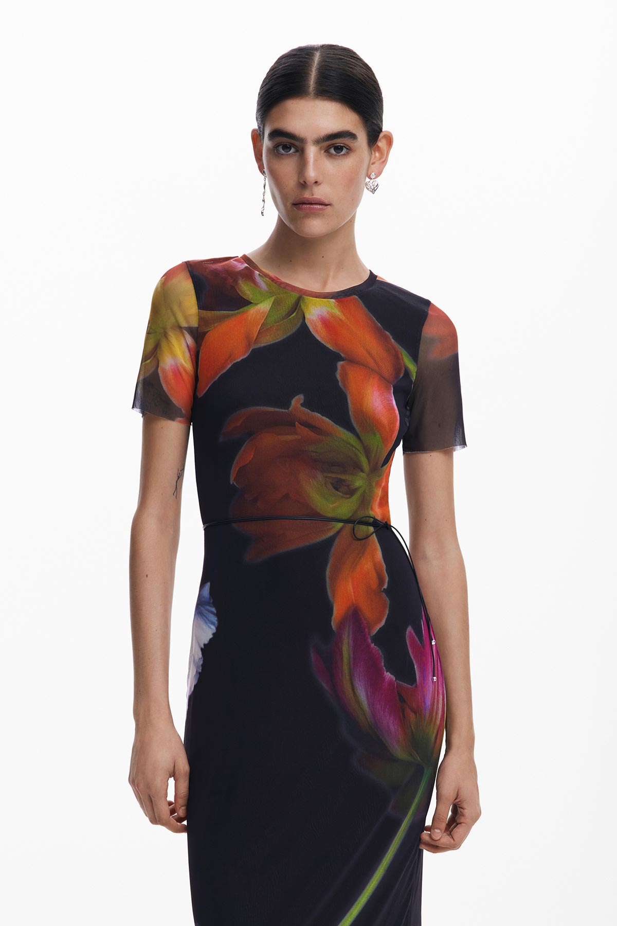 Desigual Tulle Flower Dress