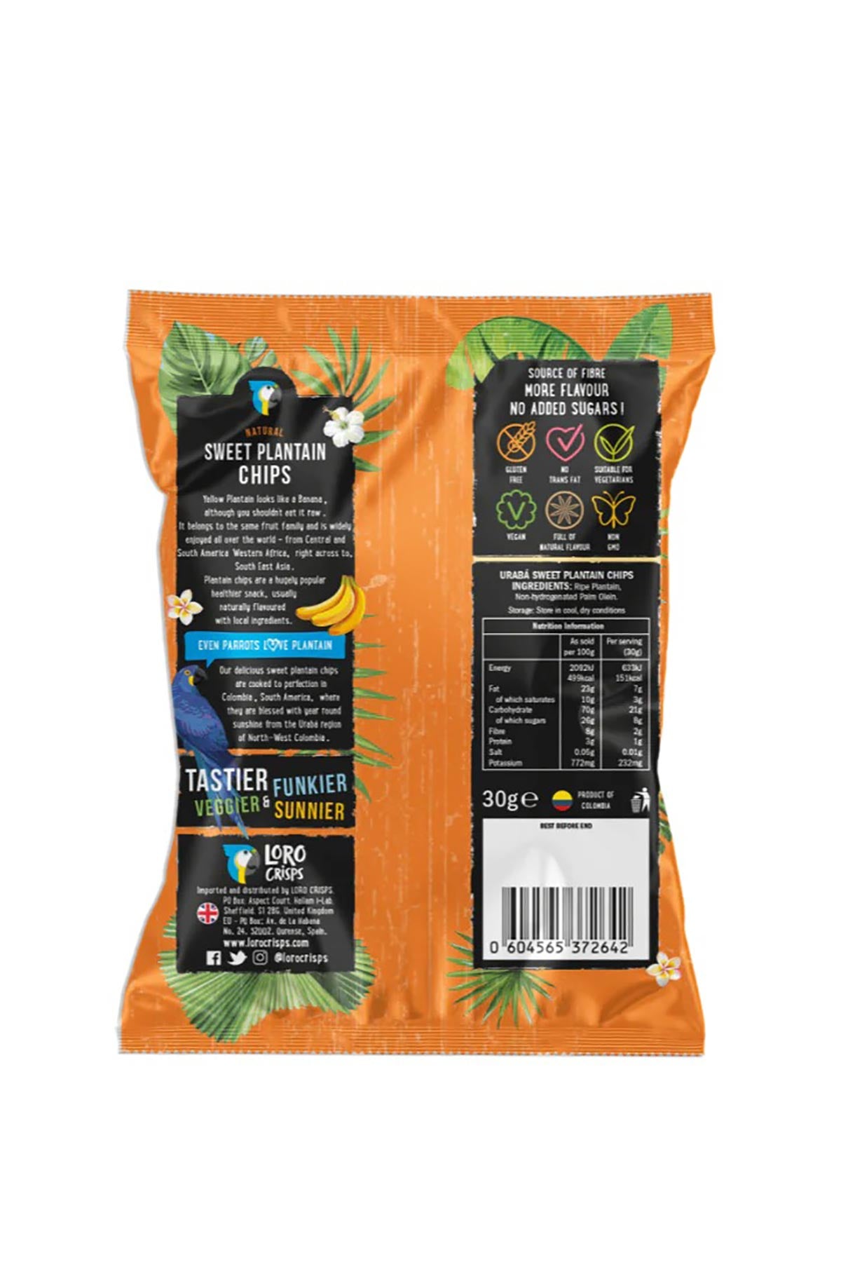 Loro Crisps Uraba Sunshine Plantain Crisps