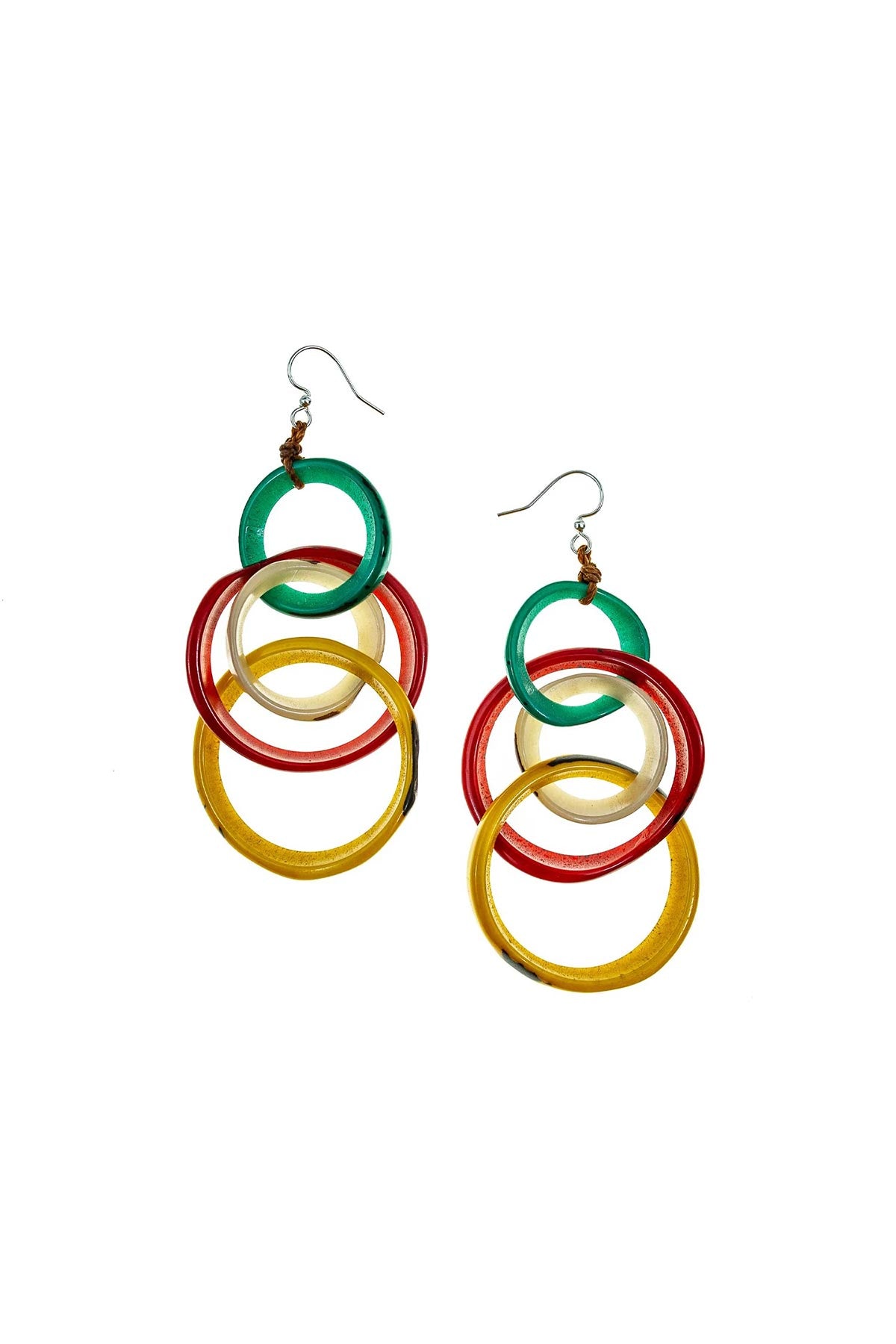 Tagua By Soraya Cedeño Yazmine Organic Tagua Earrings In Multi