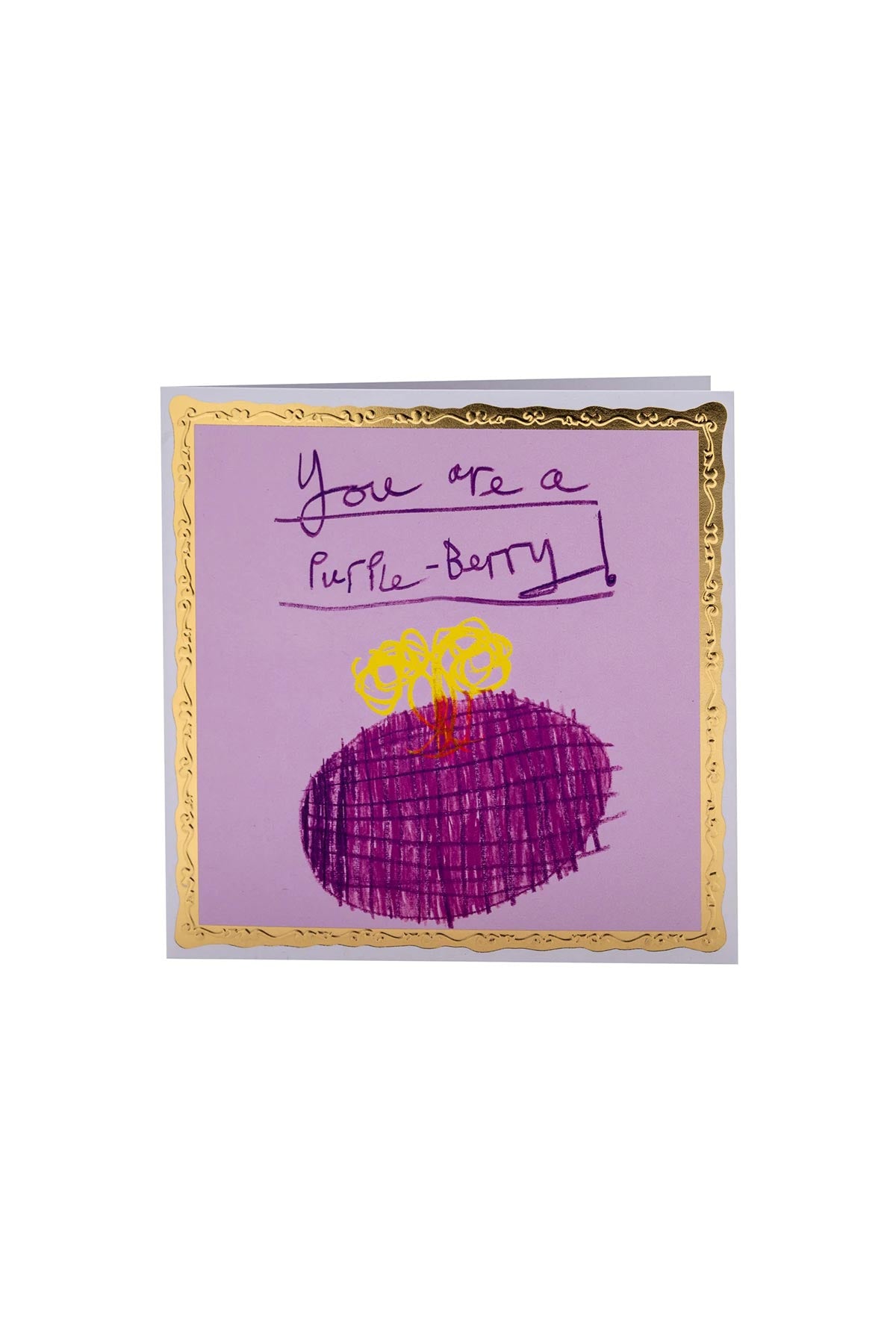 Arthouse Unlimited You As A Purple Berry Greetings Card