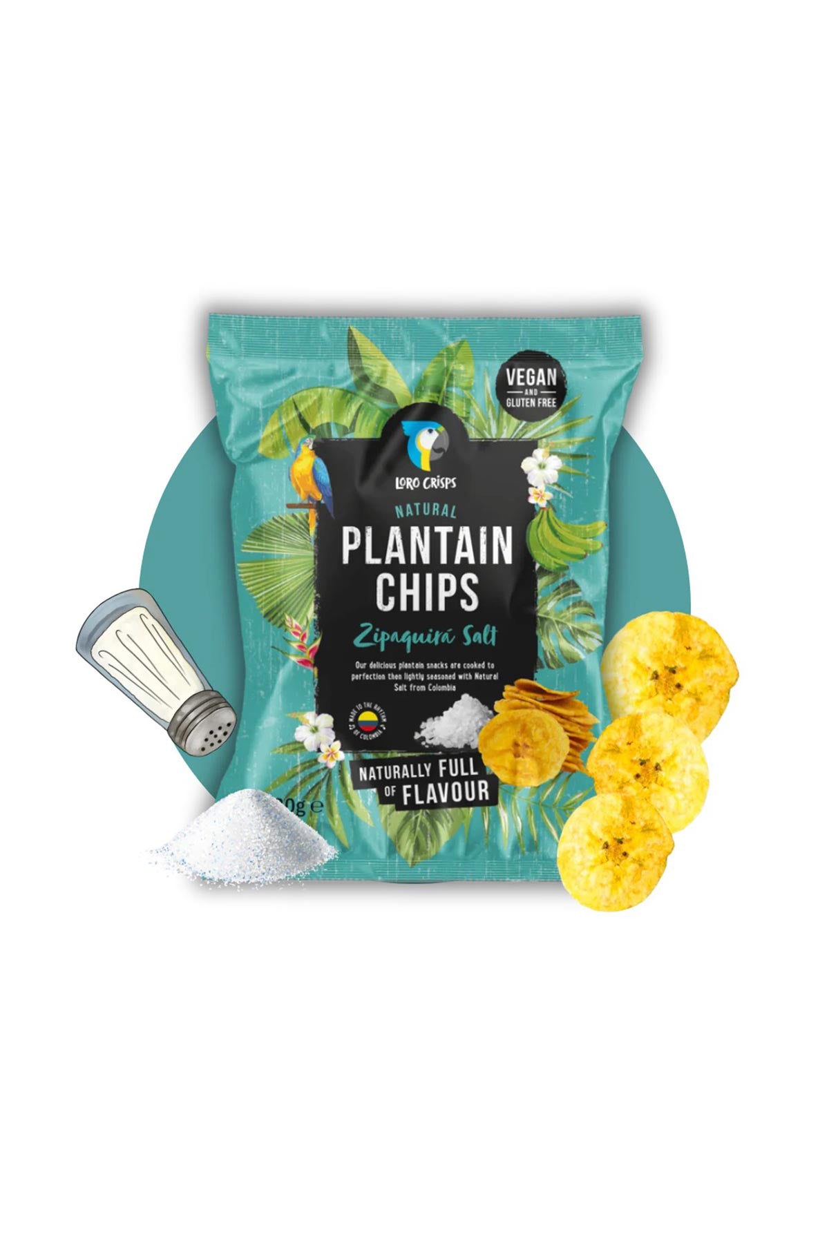 Loro Crisps Zipaquira Salt Plantain Crisps