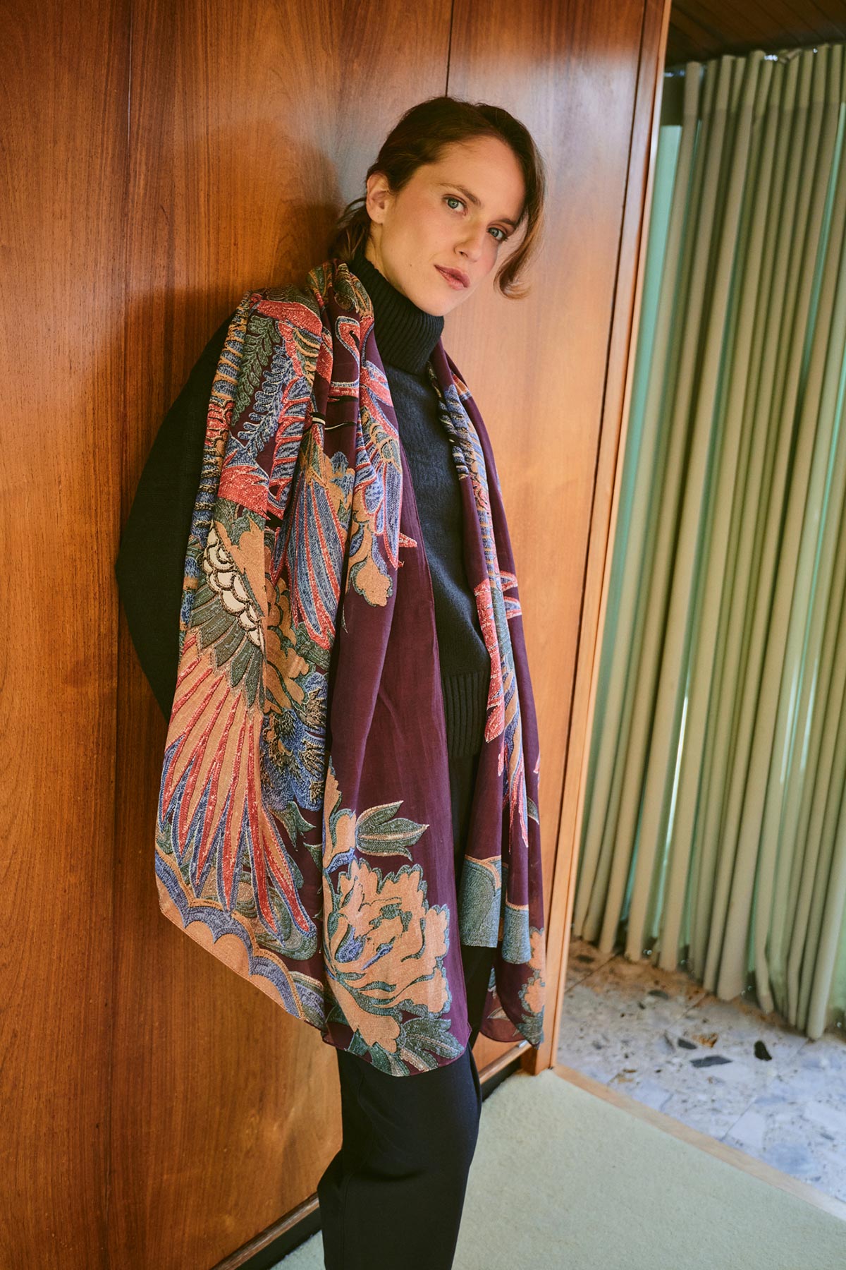 crane print scarf by One Hundred Stars – available at Urban Wild