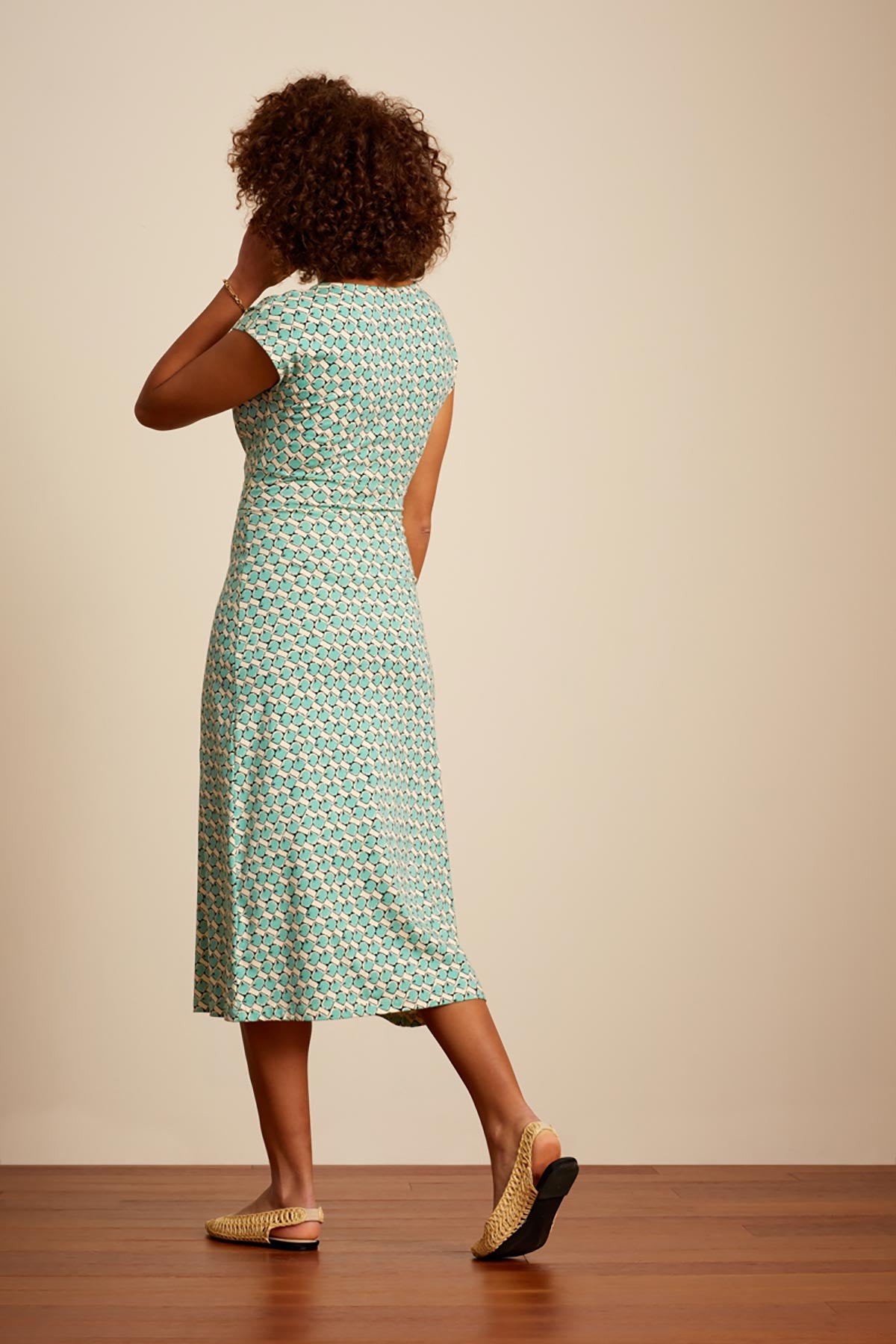 King Louie Lot Midi Dress Cocomar In Holiday Green