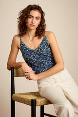 King Louie Isa Knit Camisole Poesia In Parisian Blue