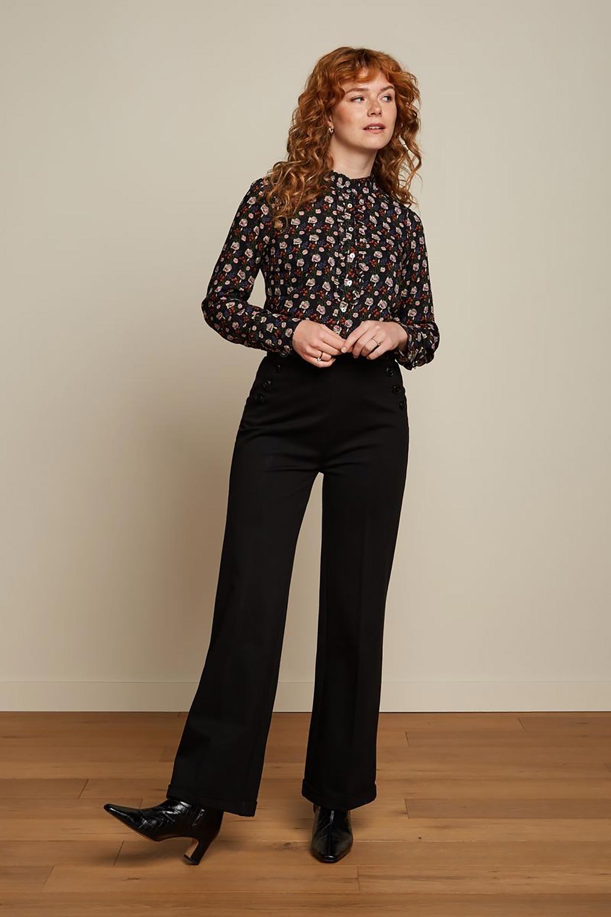 King Louie Linn Blouse Sullivan In Black