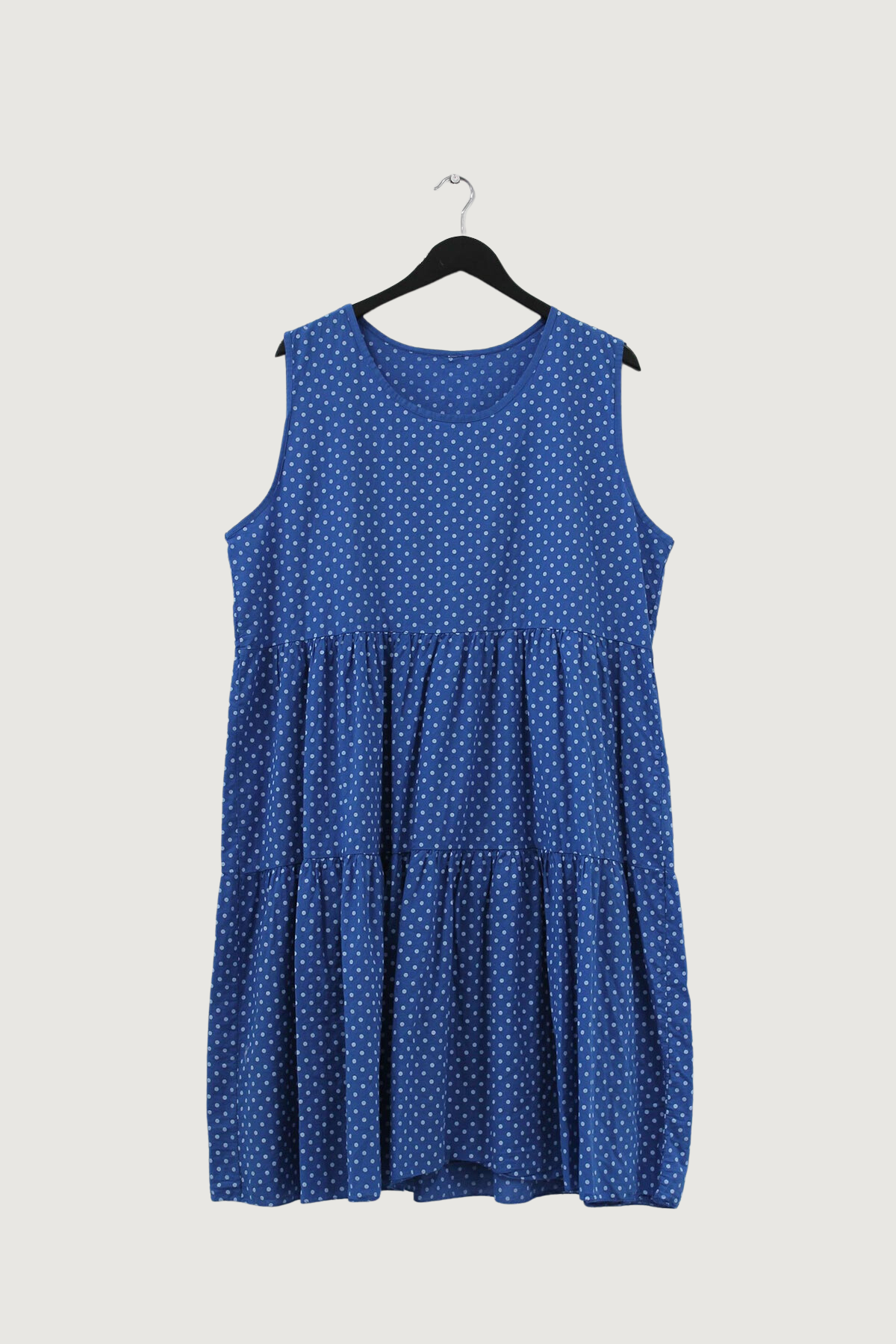 Sleeveless Tiered Cotton Dress