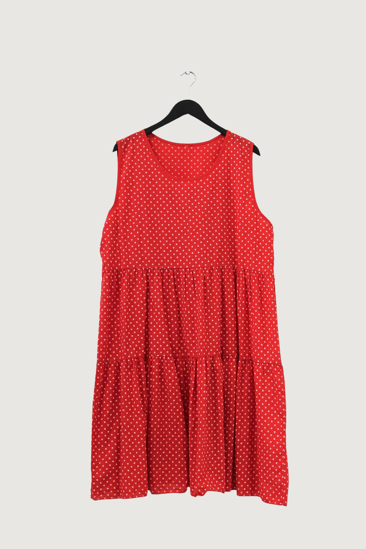 Sleeveless Tiered Cotton Dress