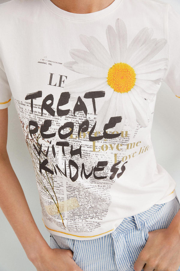 Desigual Kindness Daisy T-shirt