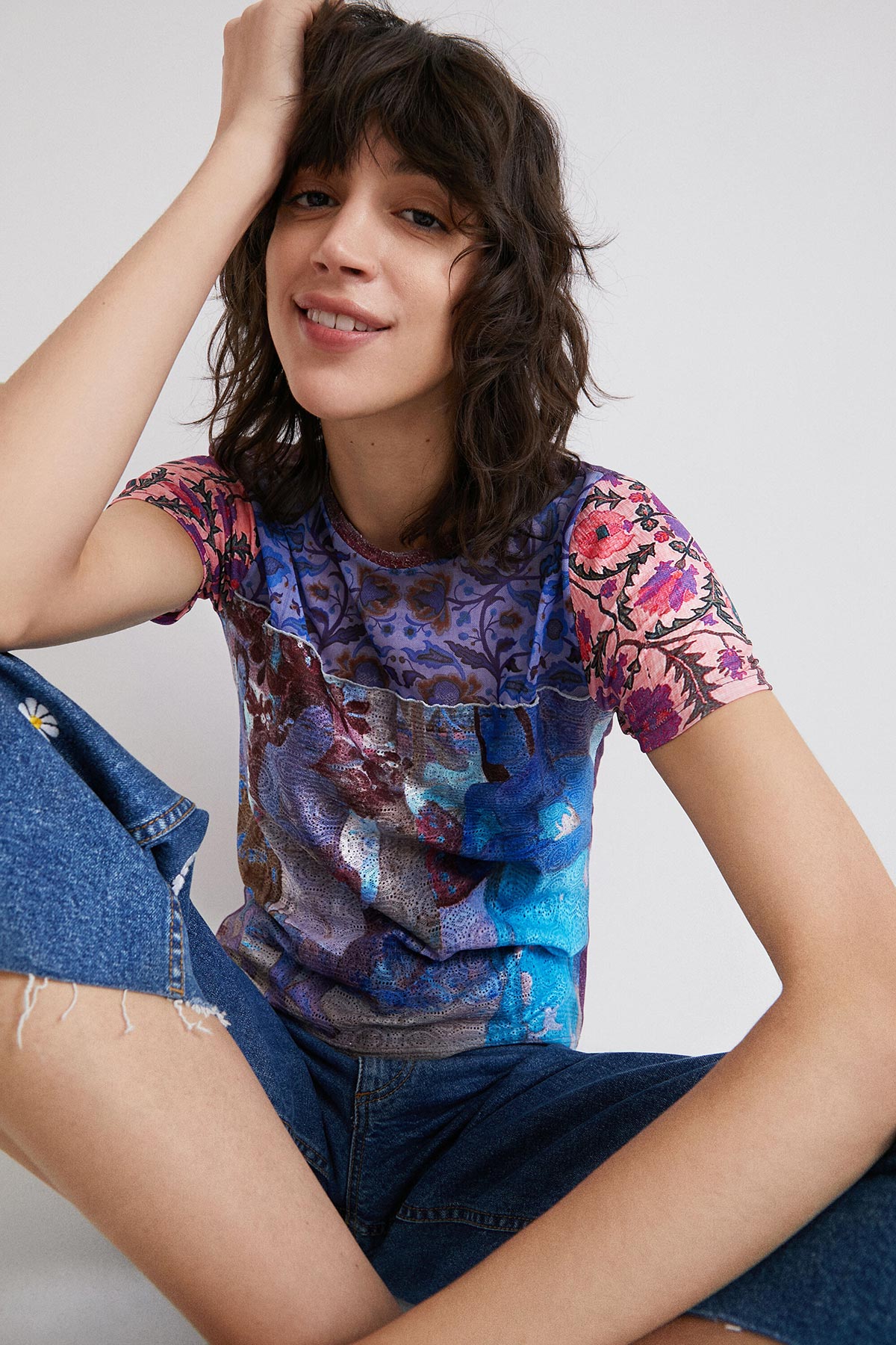 Desigual Polynesia Patchwork T-shirt