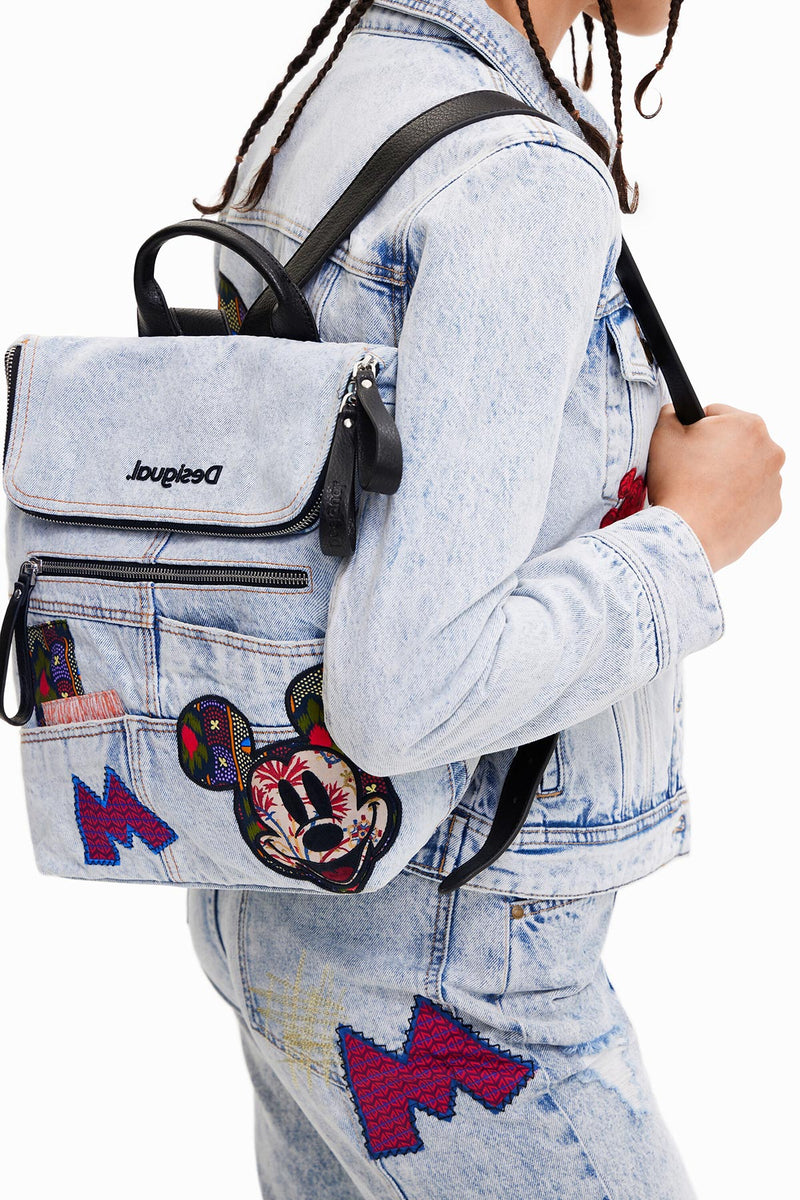 Desigual Disney's Mickey Mouse Backpack in Black