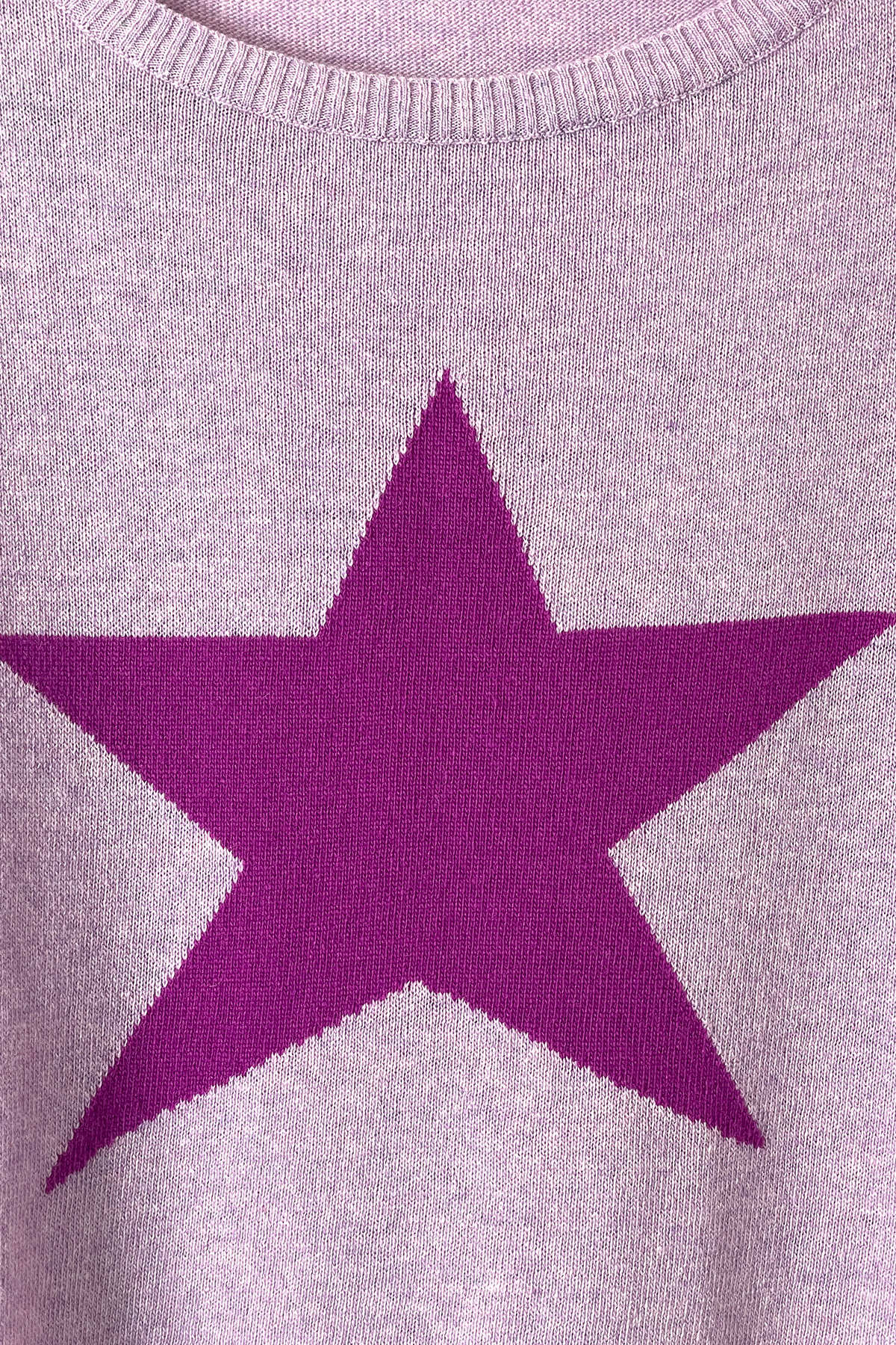 Mia Strada Star Cashmere Jumper In Lilac