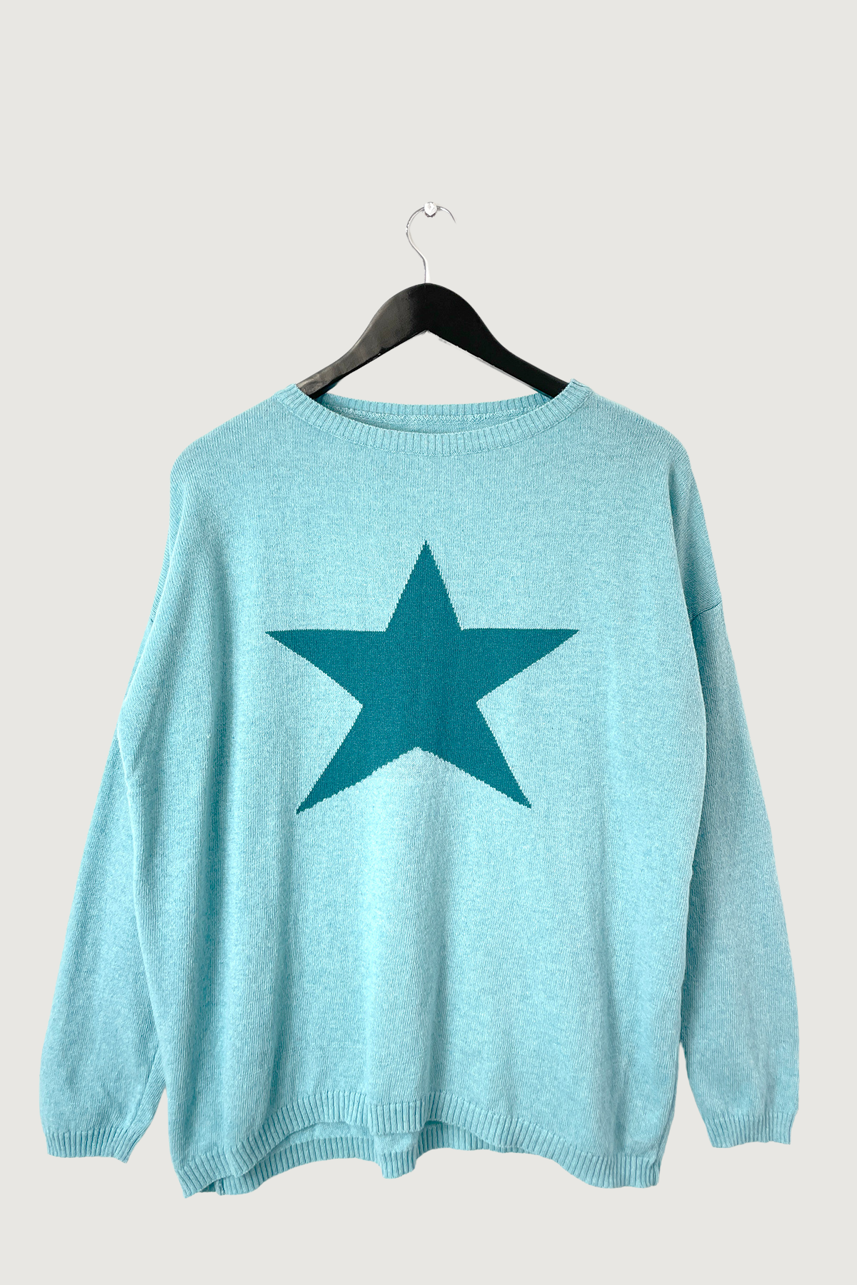 Mia Strada Star Cashmere Jumper In Blue