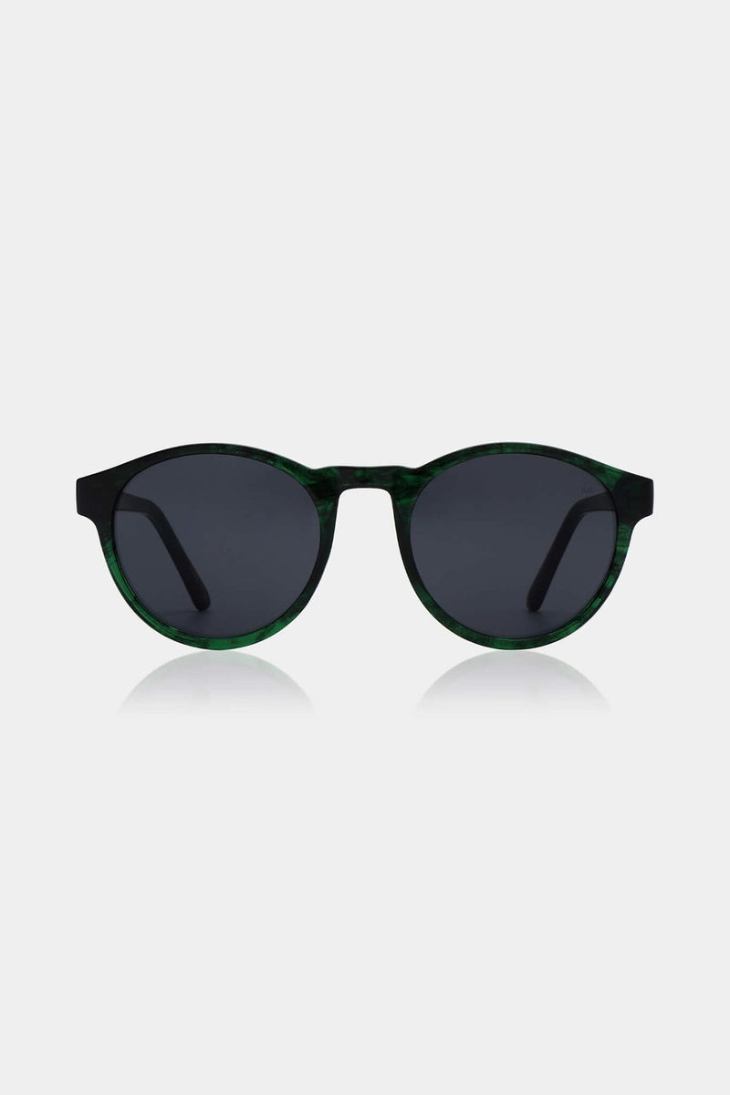 A Kjaerbede Marvin Sunglasses In Green Marble Transparent