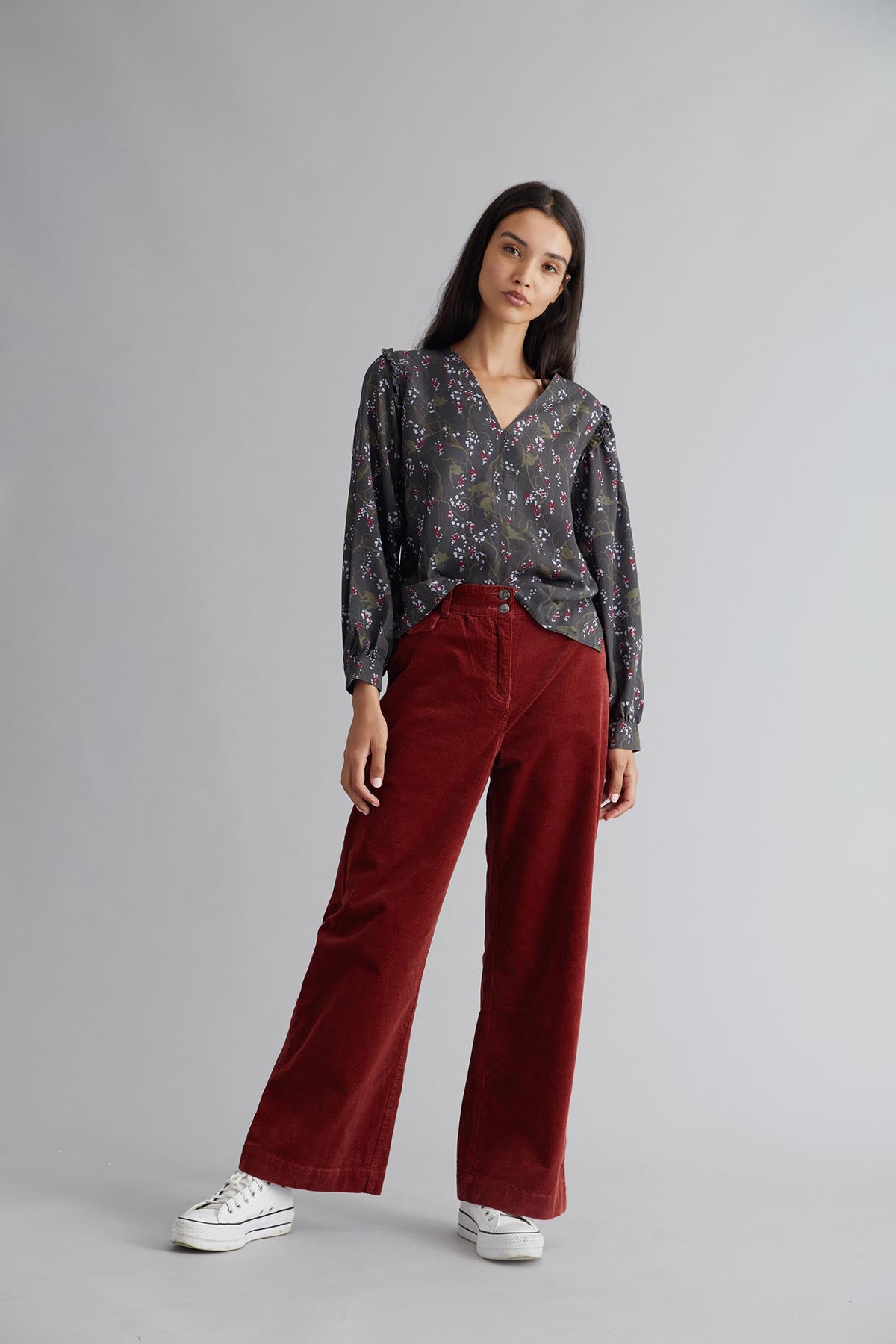 Komodo Fashion Tiger Organic Cotton Trousers In Cherry