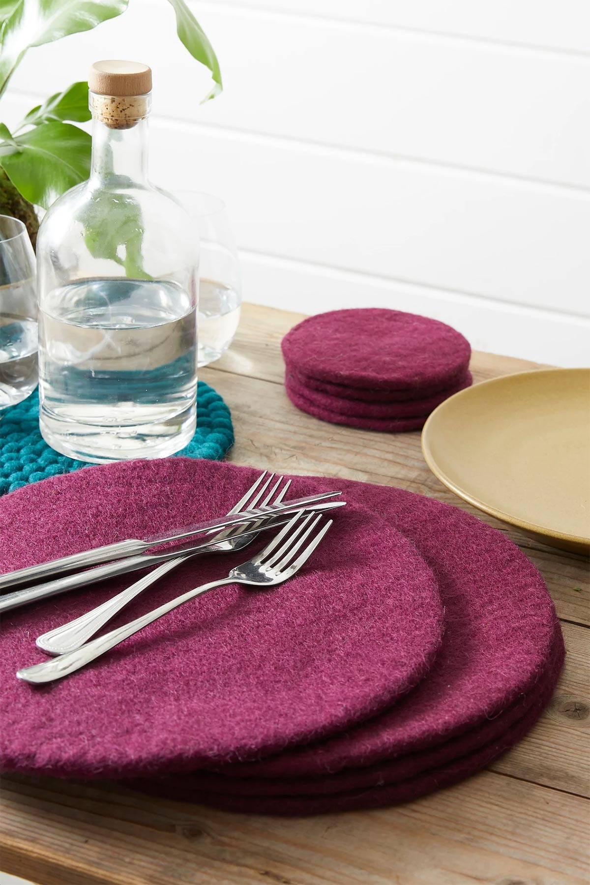 Aura Que Agni Handmade Eco Felt Table Mat Placemat | 4pc Set